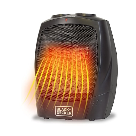 Black & Decker Personal 1500 Watt Electric Fan Compact Heater with Manual Control BHDC201